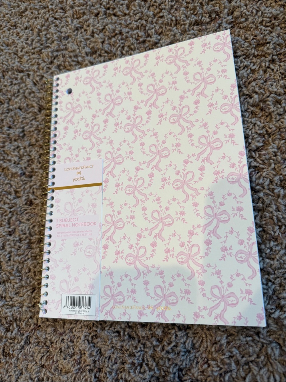 LoveShackFancy x Target  - Yoobi Notebook